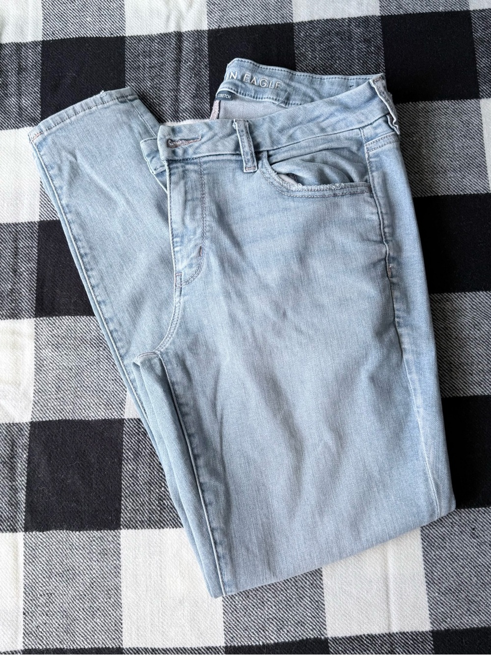 American Eagle Outfitters Light Blue Slim Straight Jeans